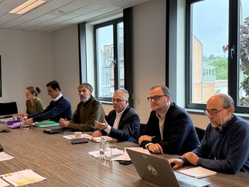 Représentants de la Fédération Wallonne de l’Agriculture (FWA) et la Fédération des Biométhaniseurs Agricoles (FEBA). 