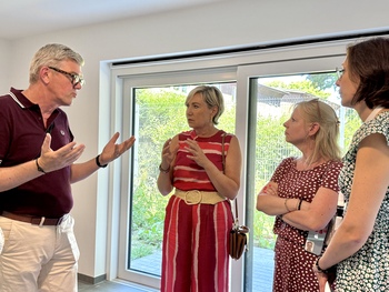 Roland Léonard, Cécile Neven, Stéphanie Christiaens et Audrey Rasquinet. 
