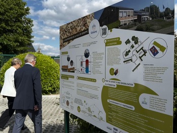 Infographie du réseau de chaleur. 