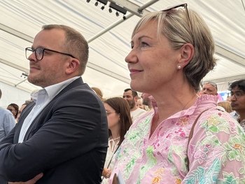 Cécile Neven et Mathieu Bihet.